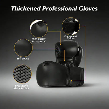 4FT Unfilled Microfiber Leather Hanging Punch Bag Set - Boxing Equipment for Teens Home Training, 12Oz Gloves, Reflex Ball, Multi-Layer Shock Absorption