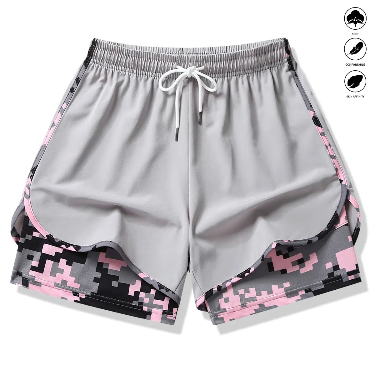 3-Pack Women’S Casual Athletic Shorts with Built-In Liner, Drawstring, Elastic Waistband—Suitable for Outdoor Sports, Fitness, Running, and Casual Wear; Women’S Shorts, Athletic Shorts, Womenswear,Summerwins