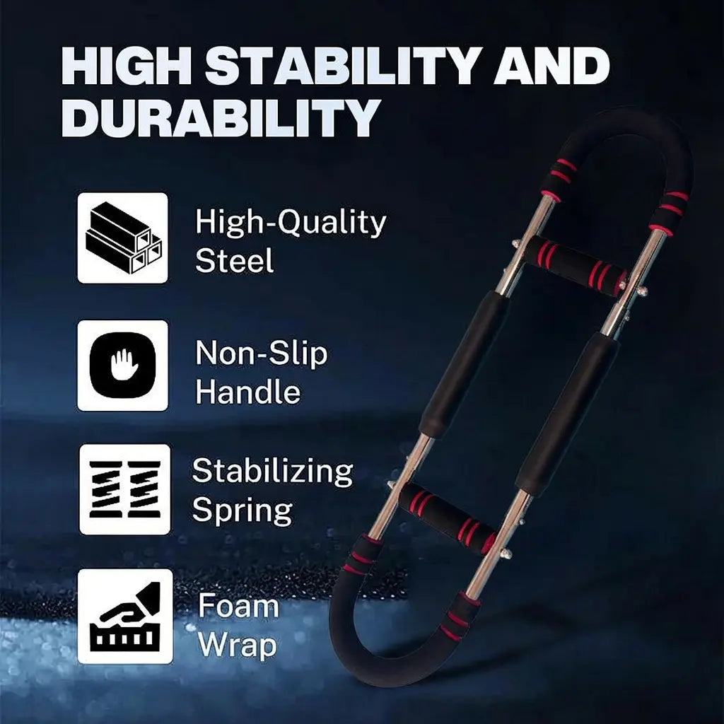 Twister Arm Trainer Adjustable Strength Bar for Chest & Arm Workout Portable Home Gym Equipment for Men Ideal for Upper Body Fitness