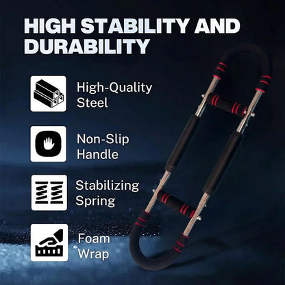 Twister Arm Trainer Adjustable Strength Bar for Chest & Arm Workout Portable Home Gym Equipment for Men Ideal for Upper Body Fitness