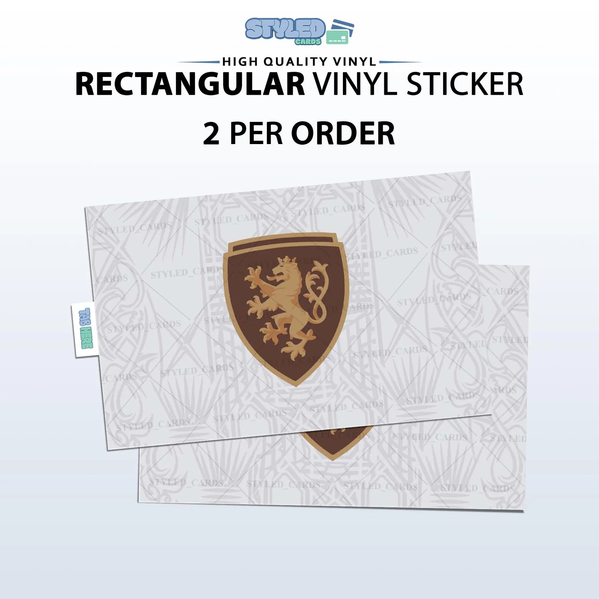 Soccer World Cup Rectangular Embossed Stickers Made with High Quality Vinyl