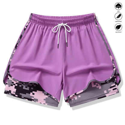 3-Pack Women’S Casual Athletic Shorts with Built-In Liner, Drawstring, Elastic Waistband—Suitable for Outdoor Sports, Fitness, Running, and Casual Wear; Women’S Shorts, Athletic Shorts, Womenswear,Summerwins