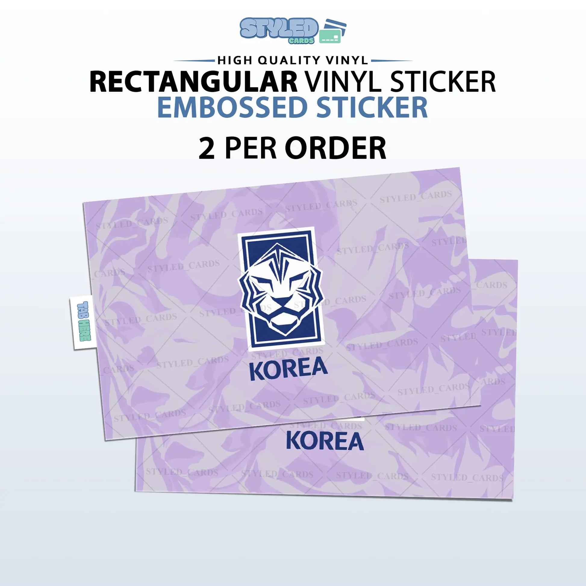 Soccer World Cup Rectangular Embossed Stickers Made with High Quality Vinyl